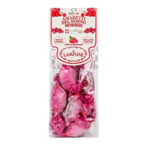 Minkšti marcipaniniai sausainiai Amaretti su avietėmis 250g