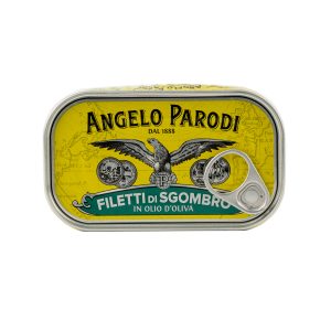 Skumbrės file alyvuogių aliejuje su čili pipirais ir imbieru 125g