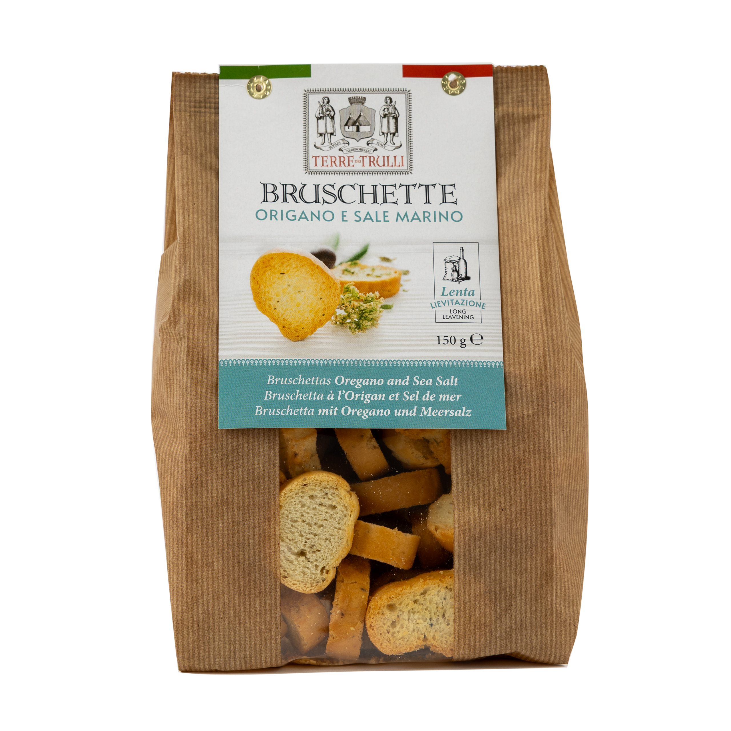 BRUSCHETTE su raudonėliu ir druska 150g