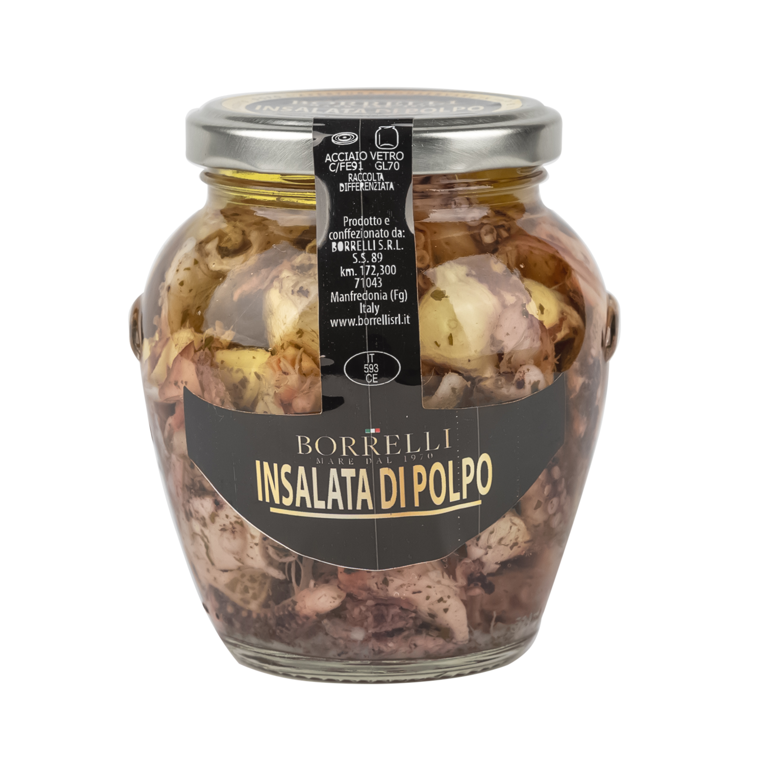 Marinuotų aštuonkojų salotos Borrelli 280g