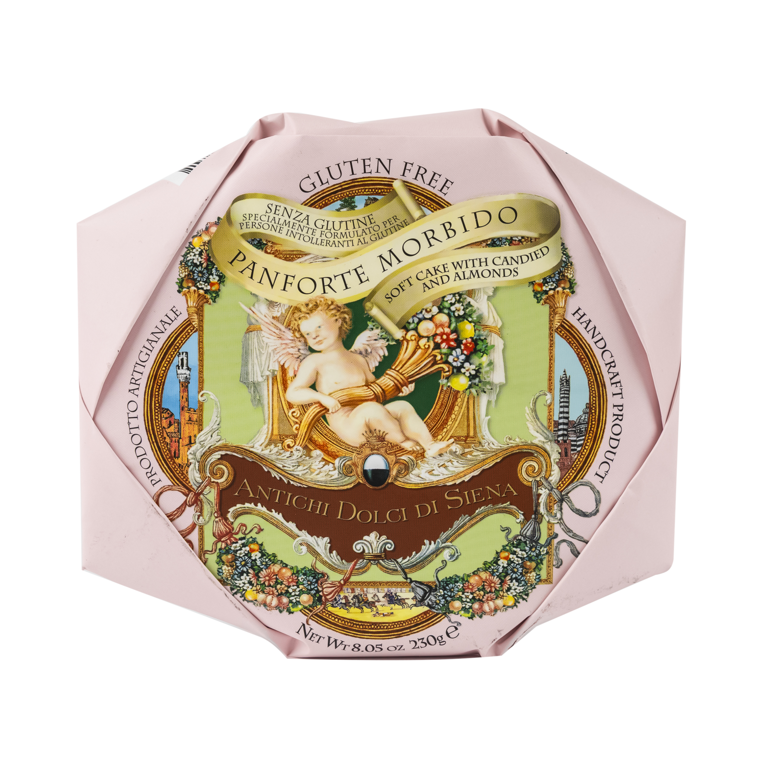 Panforte Morbido (minkštas riešutų ir džiovintų vaisių slėgtainis) be glitimo 230g