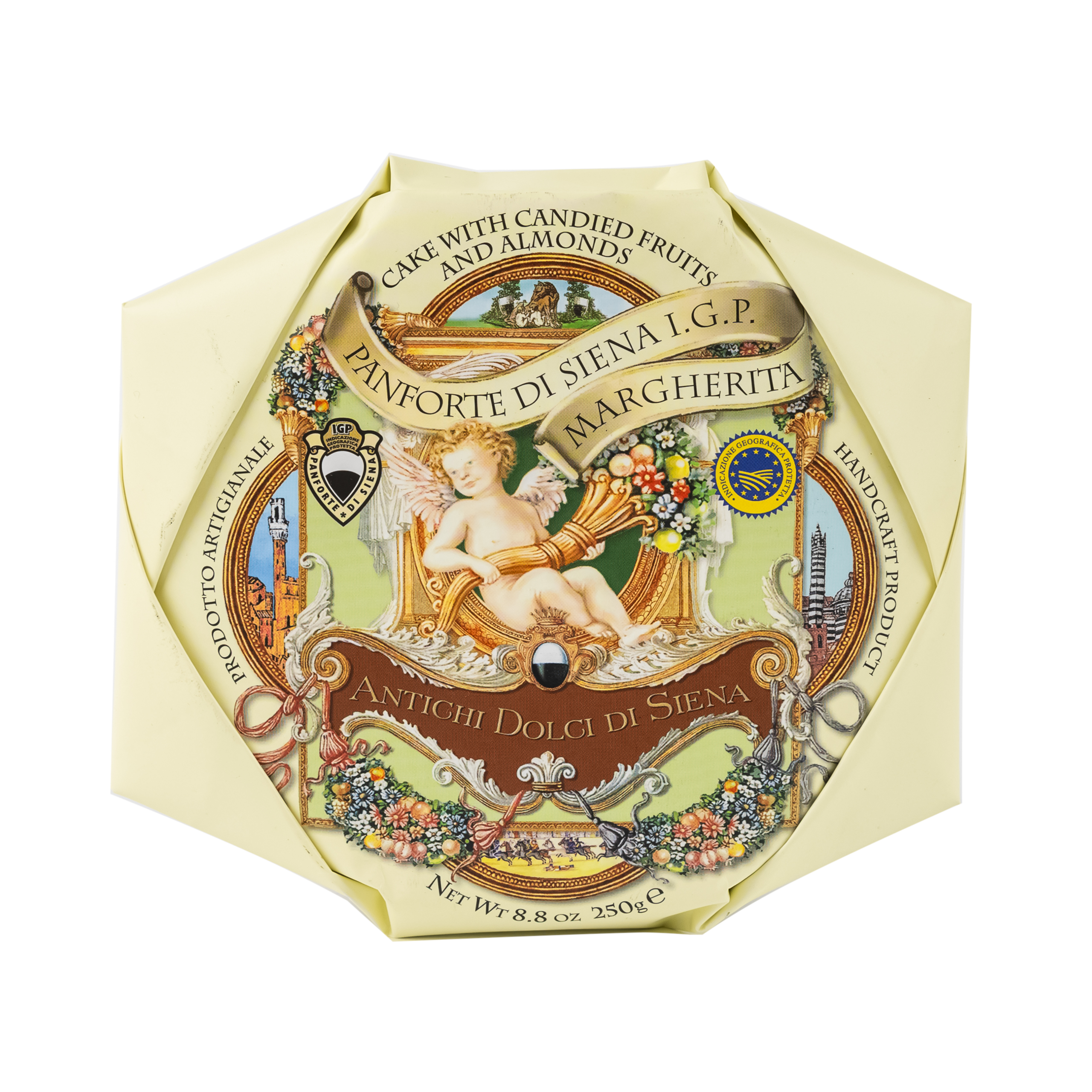 Panforte Margherita (džiovintų vaisių ir riešutų slėgtainis) 250g