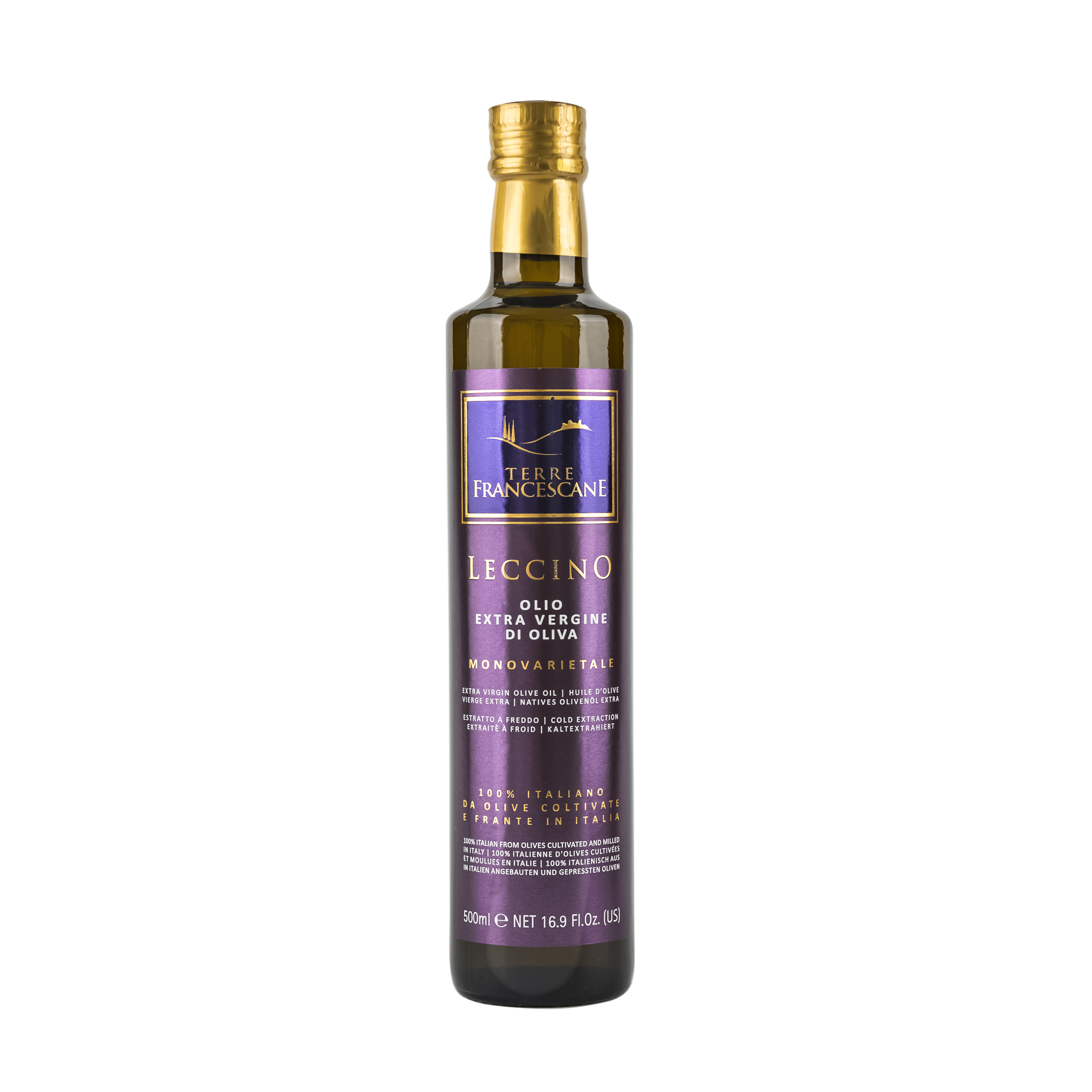 Ypač tyras alyvuogių aliejus „Leccino Terre Francescane“ 0.5l