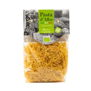 Ekologiški ryžių makaronai be glitimo  „RISO E CAROTA“  PASTA D‘Alba 250g